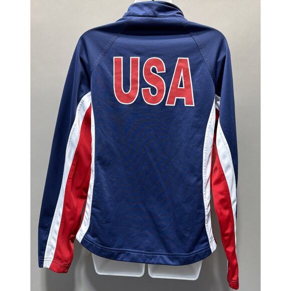 USA Olympic Shooting Team Fleece Jacket Womens Size Medium Jammin - Picture 2 of 8